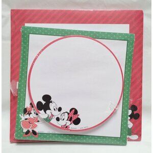 Vintage Disney Hallmark Minnie & Mickey Mouse Memo Pad Set Missing Pen NOS